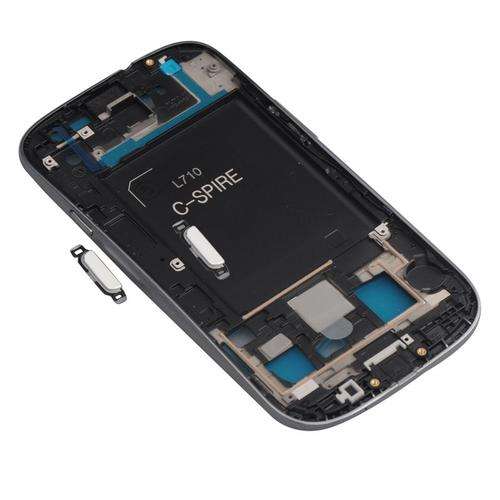 Mid Frame Housing Cover White With Volume Home & Power Button for Samsung Galaxy S3 Siii